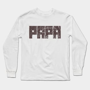 Papa Bear Father's Day Vintage Graphic Design For Dad Long Sleeve T-Shirt